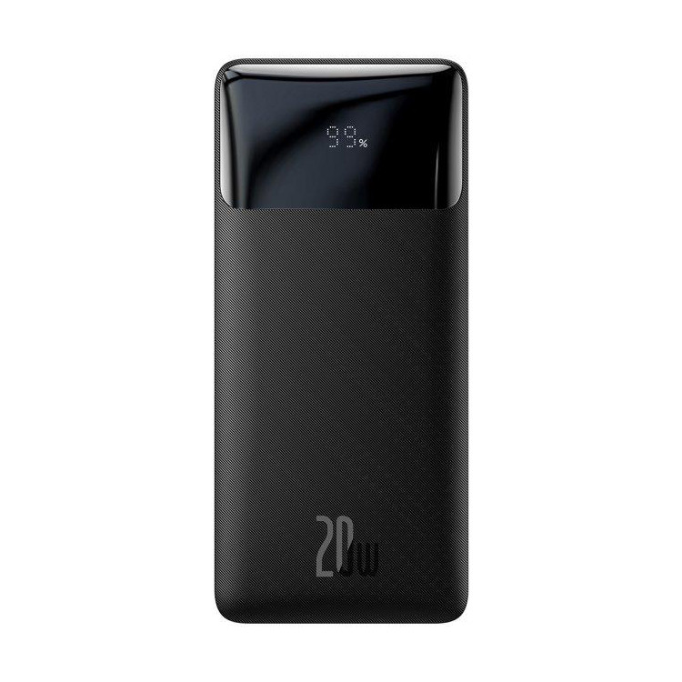 Повербанк power bank портативна зарядка Baseus Bipow PPDML-L01 10000 mAh 20W Black, фото 1