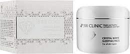 3W CLINIC Crystal White Sleeping Pack Маска для обличчя нічна відбілююча охолоджуюча, 100 мл(777063)