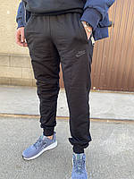 Спортивные мужские черные штаны Nike, весенние летние спорт штаны на резинке Найк