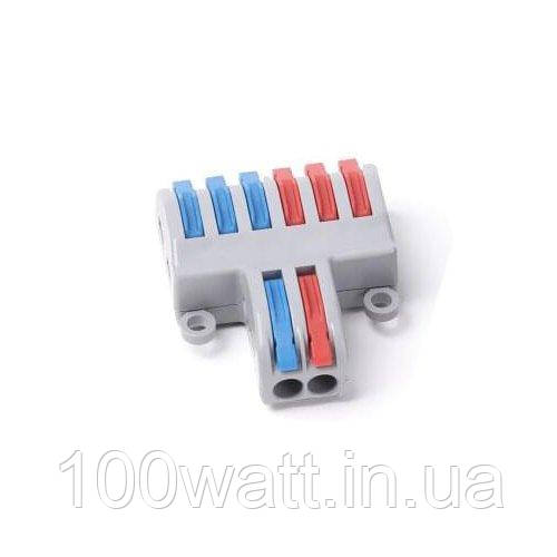 Клема з'єднувальна самозатискна (2+6) двостороння DF-62 32A ST4900, фото 1
