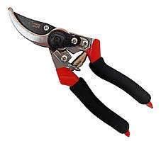 35-20015 Секатор KROT, тефлонове покриття леза, ручки ПВХ покриття, 200мм "Red Cut"