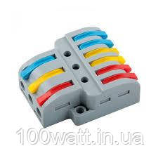 Клема з'єднувальна самозатискна (3+6) двостороння DF-63 32A ST5255, фото 1