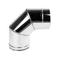 Коліно 90° для димоходу ø160 мм 0,5 мм Версія-Люкс (10266)