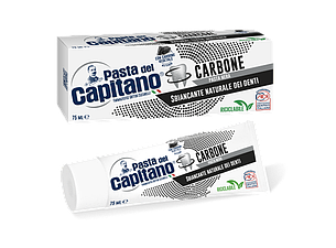 Зубна паста Pasta Del Capitano CARBONE АКТИВНИЙ ВГОЛЬ 75 мл, фото 2