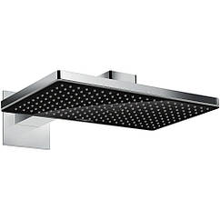 Верхній душ із кронштейном HANSGROHE Rainmaker Select 466x270мм латунний чорний 24003600