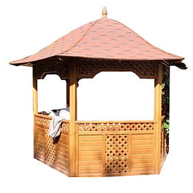 Дерев'яна альтанка шестигранна ШБ-19