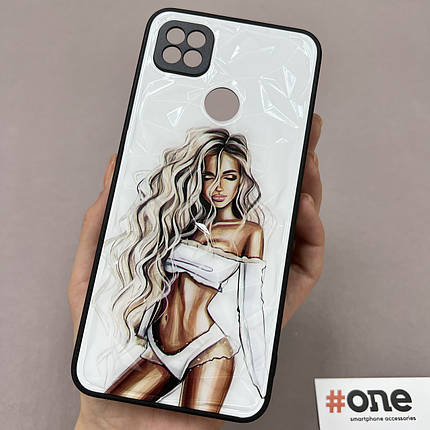 Чохол для Xiaomi Redmi 9C Ladies з 3д ефектом з принтом дівчини чохол на телефон сяомі редмі 9с білий, фото 1