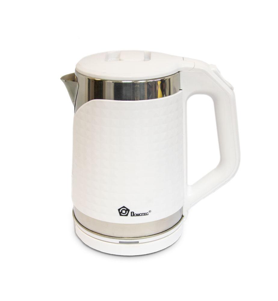 Електрочайник Domotec MS-5027 білий, чайник електричний на 2.2 л | чайник электрический