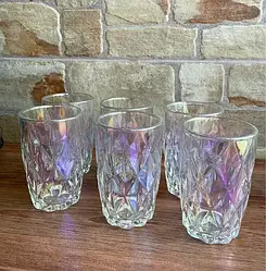 Набір склянок для напоїв «Райдужний смарагд» 340 мл 6 шт.