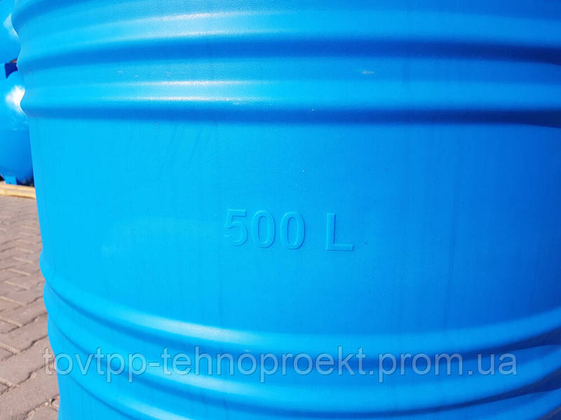 Круглая бочка из пластика для воды 500 (л) - фото 4 - id-p1640309891