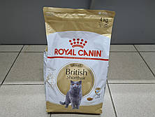 Royal Canin British Shorthair Adult, з птахом, 4 кг сухий корм для британських короткошерстних дорослих котів