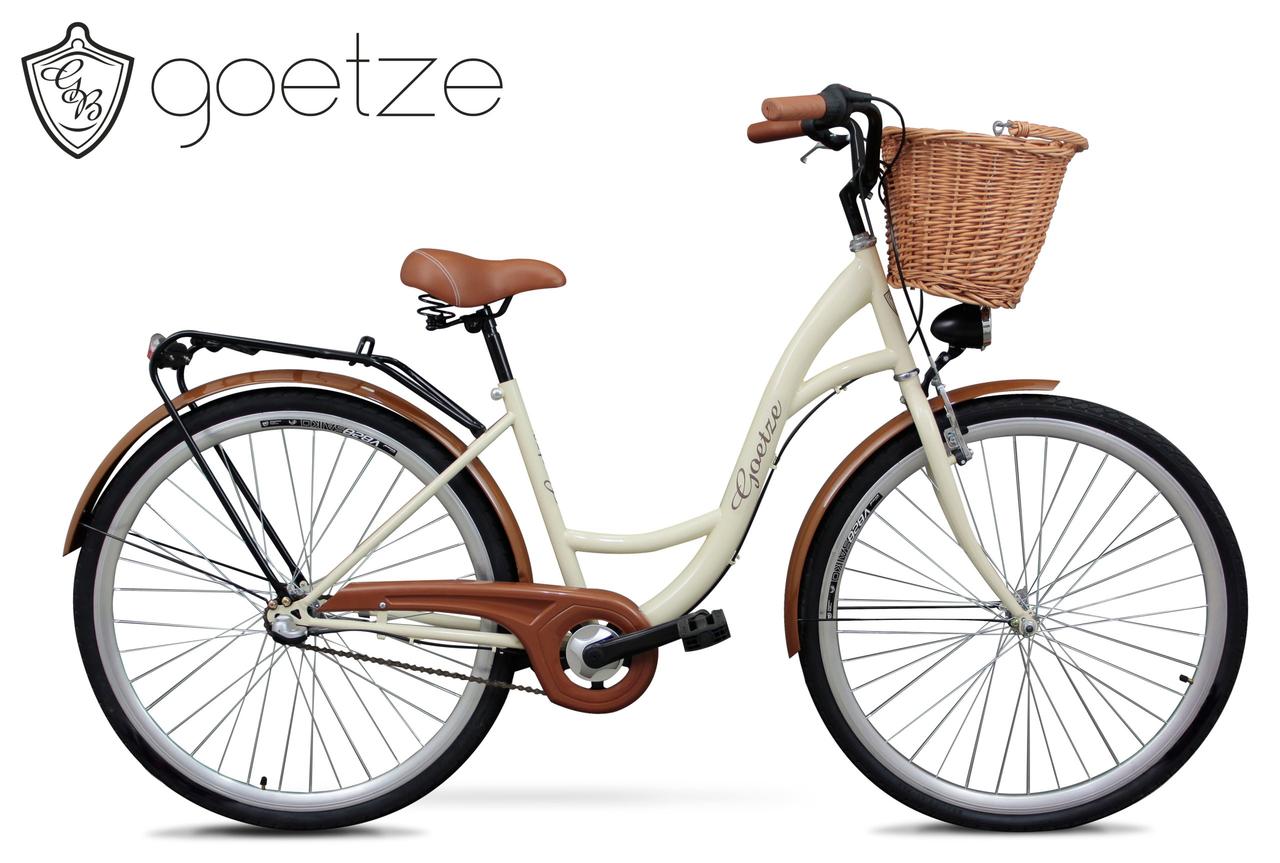Жіночий міський велосипед GOETZE Classic 28 3 швидкості + кошик