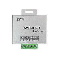 Підсилювач 3x4A, 12V, для світлодіодної RGB стрічки, 3 канали по 4А