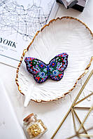 Набор для вышивки бисером украшения Бабочка (4 х 7 см) Абрис Арт AD-001
