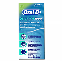 Зубная нить Oral-B Super Floss, 50 нитей