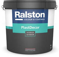 Ralston PlastDecor W/BW краска для фасадов и интерьеров (ударостойкая), 10 л