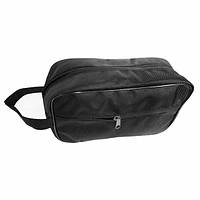 Косметичка для туалетного приладдя дорожня з ручкою чорна або синя Темно-синій