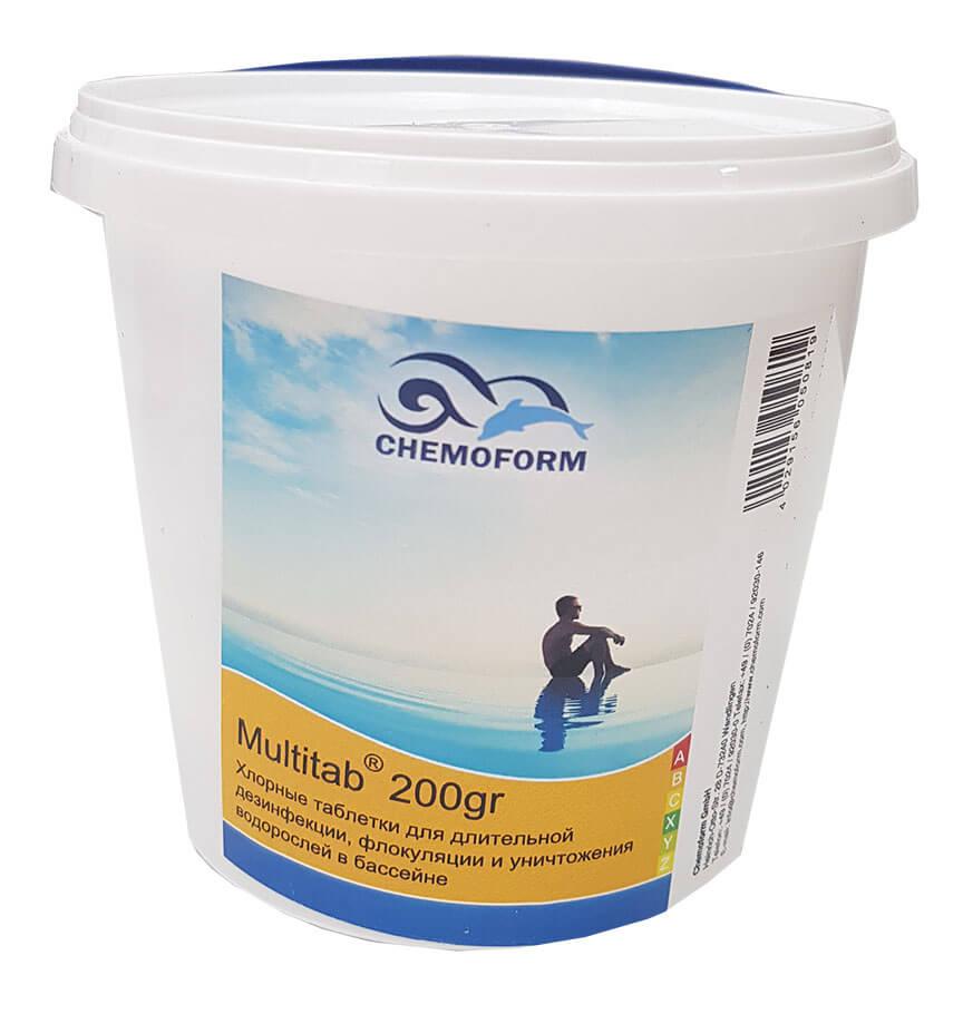 Хімія для басейну  Chemoform багатофункціональні таблетки Multitab (табл. 200 г) 5 кг