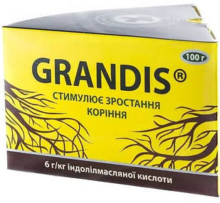 Укорінювач (корневін) Grandis 100г для саджанців, насіння і розсади