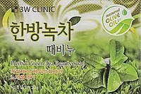 Мило очищаюче для обличчя і тіла з екстрактом зеленого чаю, 3W CLINIC Herbal Green Tea 120 г(775946)