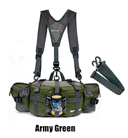 Поясна Сумка для подорожей з відділами для пляшок з водою BP-VISION Army Green