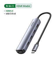 USB-хаб (концентратор) Ugreen 20197 5-в-1 HDMI 4х USB 3.0