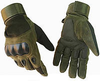 Тактические перчатки с закрытыми пальцами (военные, защитные, охотничьи) FQ16S007 Оливковый, L