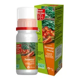 Селективний гербіцид Зенкор Ліквід (Пермаклин Ліквід) 100 мл для знищення бур'янів Protect Garden