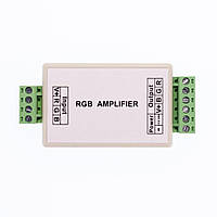 RGB усилитель 3x4A, 12-24V, для светодиодной RGB ленты, 3 канала по 4А, пластиковый корпус