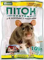 Средство для борьбы с грызунами Питон 100 г против крыс и мышей