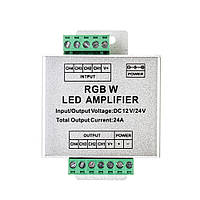 RGBW підсилювач 24A, 12-24V, для світлодіодної RGBW стрічки, 4 канали по 6А
