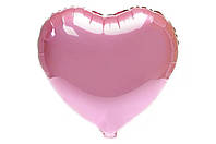 Шар фольгированный сердце 45см (18") | Розовый