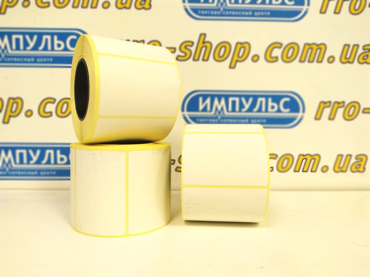 Етикетка термотрансферна 58х30 (1000) напівглянець (під ріббон), фото 1