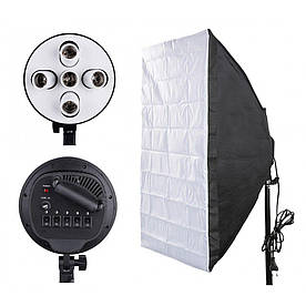 Софтбокс на 5 ламп Е27 Prolighting 60 х 90 див.( Без стійки )