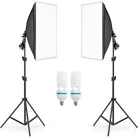 Набір постійного світла Prolighting 50х70см + Стійки + Лампи 125 Вт.