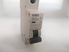 Автоматичний вимикач VIKO 1р 40А С