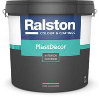 Ralston PlastDecor W/BW краска для фасадов и интерьеров (ударостойкая), 2,5 л