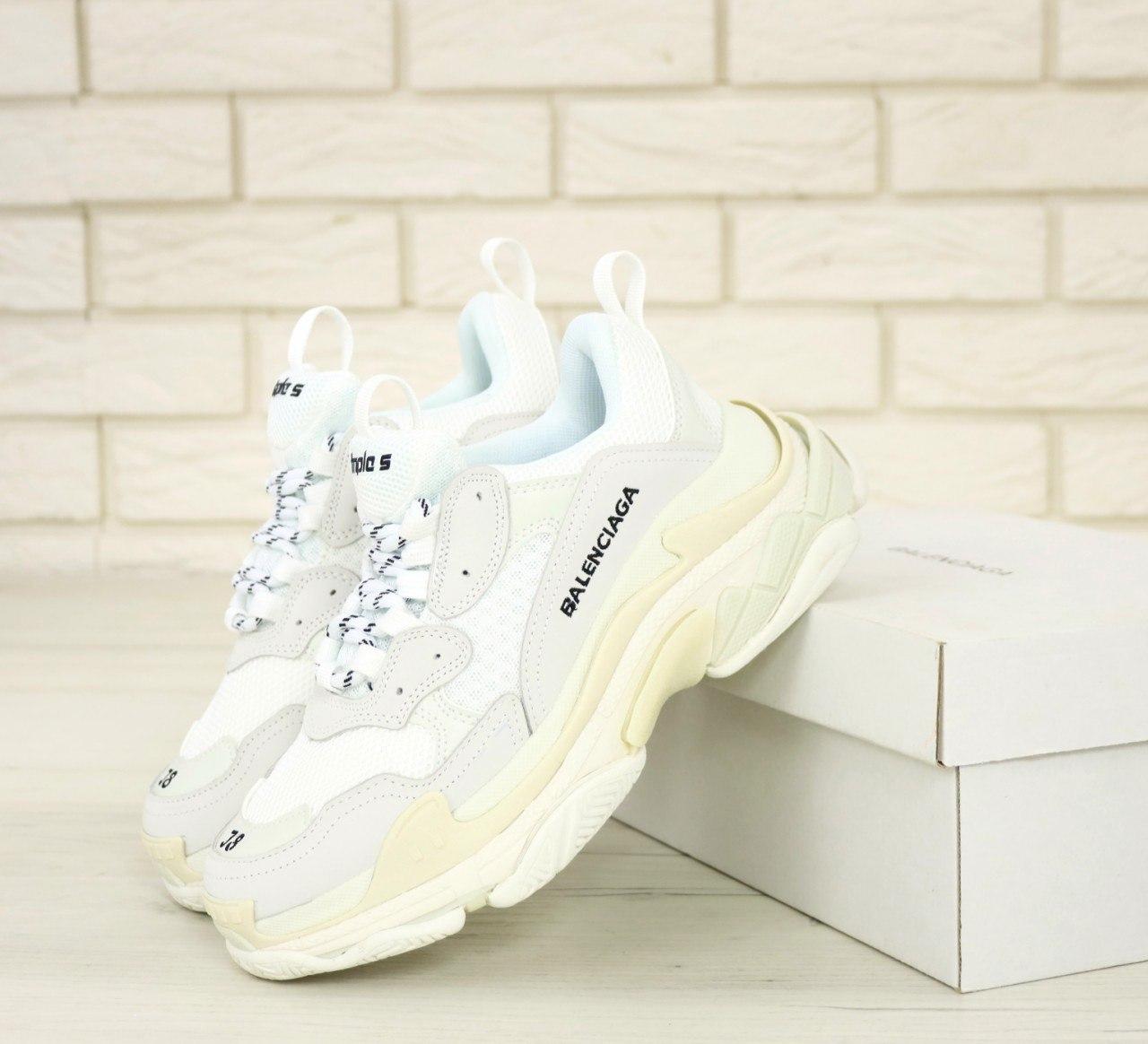 Жіночі Кросівки Balenciaga Triple-S Grey White 36-37-38-39-40