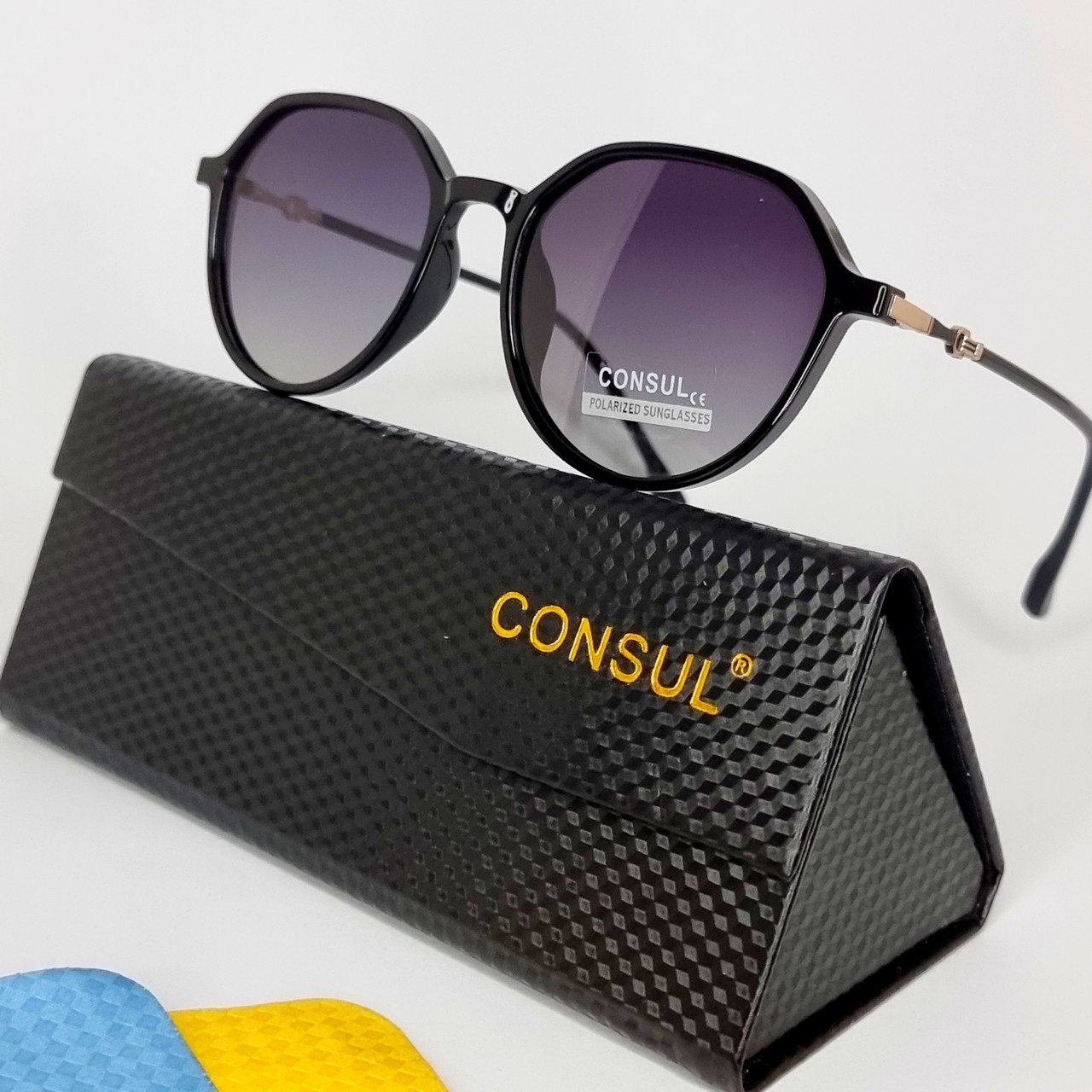 Градієнтні окуляри жіночі Consul Polaroid сонячні стильні брендові модні поляризаційні сонцезахисні окуляри
