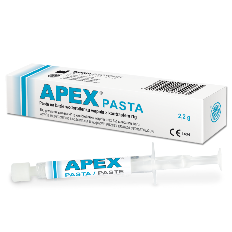 APEX pasta 2,2g,  гідроксид кальцію (pH 12,4),  для лікування кореневих каналів