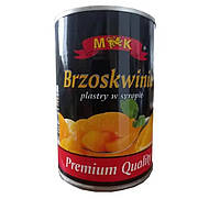 Персик Консервированный Кусочки в Сиропе Brzoskwinie M&K 420 г Польша