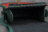 Жіноча шкіряна сумка ручної роботи напівкругла "Калина", фото 3
