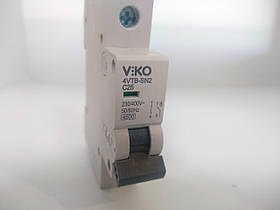 Автоматичний вимикач VIKO 1р 25 А С