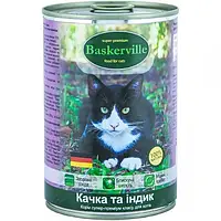 КОНСЕРВЫ BASKERVILLE ДЛЯ КОШЕК УТКА С ИНДЕЙКОЙ 400 г