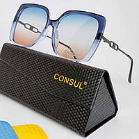 Оригинальные очки женские Consul Polaroid солнечные стильные градиентные модные поляризационные солнцезащитные
