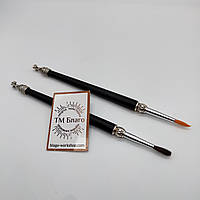 Кисть (стрючица) для помазания, деревянная ручка, 19 см