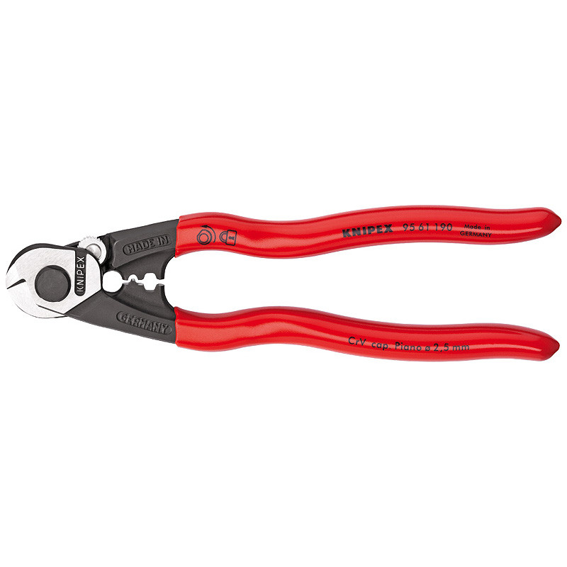 Ножиці для різання дротових тросів Knipex 95 61 190 (Німеччина), фото 1