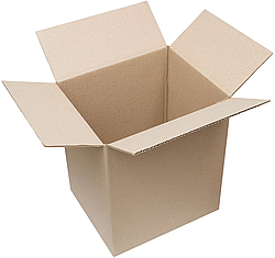 Коробка з картону гофроящик розміром 110 мм 90 мм 124 мм