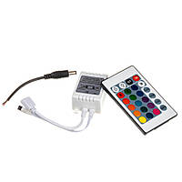 RGB контроллер 6A, 12V, с пультом IR, для светодиодной RGB ленты, 3 канала по 4А