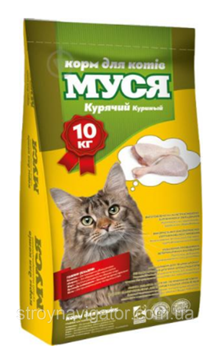 Корм для котів Муся Курка 10кг Україна